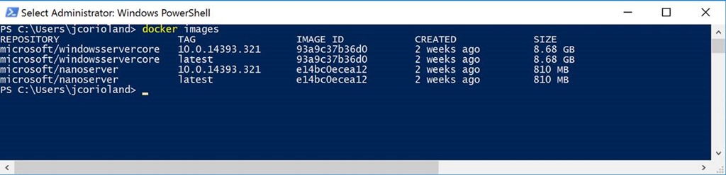 Gettings Started Windows Containers